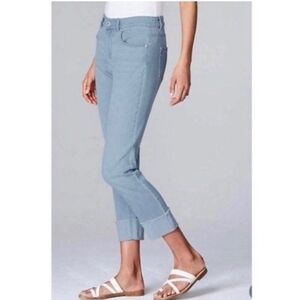 J. Jill Women Denim Cropped  Petite Authentic Fit Size Size 8 Petite